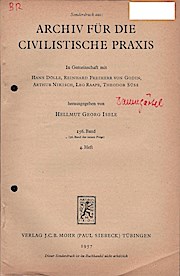 Seller image for Die Unzumutbarkeit der Forderungsabtretung [Sonderdr.] Sonderdruck aus : Archiv fr die civilistische Praxis. 156. Band, Heft 4. [Hrsg. von Hellmut Georg Insele] for sale by Schrmann und Kiewning GbR