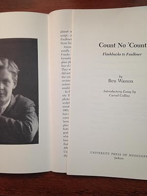 Bild des Verkufers fr Count No 'Count: Flashbacks to Faulkner. zum Verkauf von T. Brennan Bookseller (ABAA / ILAB)