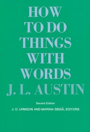 Image du vendeur pour How to Do Things With Words mis en vente par GreatBookPrices