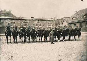 Foto Ansichtskarte / Postkarte Deutsche Soldaten in Uniformen, Pferde, Gruppenportrait