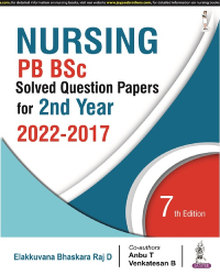 Seller image for Nursing PB BSc Solved Question Papers for 2nd Year (7th Edition) for sale by Vedams eBooks (P) Ltd