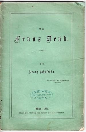 Bild des Verkufers fr An Franz Dek. zum Verkauf von Antiquariat Krikl