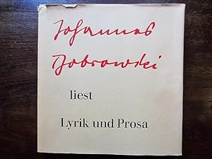 Johannes Dobrowski liest Lyrik und Prosa