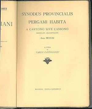 Arcidiocesi di Milano Synodus provincialis Pergami habita a Castono sive Cassono Mediolani archie...