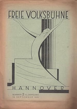 Freie Volksbühne Hannover. Nummer 2, 19. September 1931, 10. Jahrgang. Mitteilungsblatt.