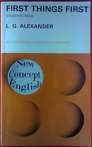 Image du vendeur pour First Things First. Students Book. An Integrated Course for Beginners. mis en vente par biblion2