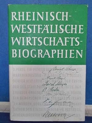 Rheinisch-Westfälische Wirtschaftsbiographien Band VI