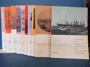 Tradition - Zeitschrift für Fimengeschichte und Unternehmerbiographie (Konvolut, 8 Hefte) Enthält...