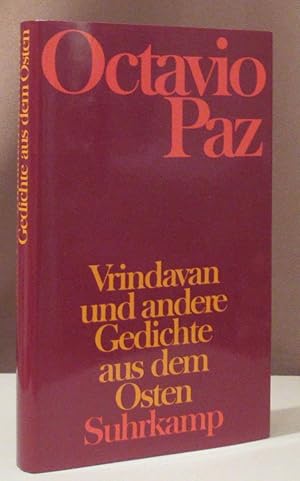 Bild des Verkufers fr Vindravan und andere Gedichte aus dem Osten. Spanisch und Deutsch. bertragen von Fritz Vogelsang und Rudolf Wittkopf. zum Verkauf von Dieter Eckert