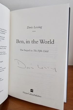 Seller image for BEN IN THE WORLD (SIGNED) for sale by Crawford Doyle Booksellers, Member ABAA