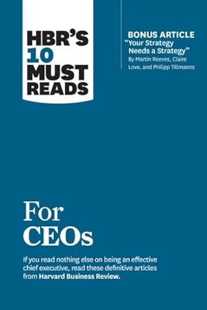 Immagine del venditore per HBR?s 10 Must Reads for CEOs venduto da GreatBookPrices
