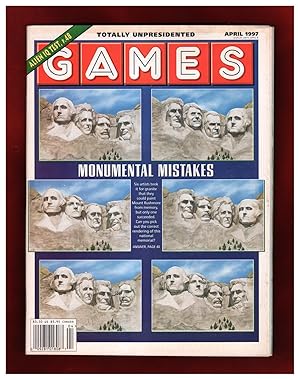 Games Magazine - April, 1997. Acrostics, Logic Puzzles, Cryptograms, Crosswords