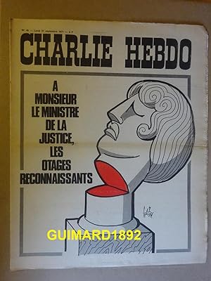 Charlie Hebdo n°45 27 septembre 1971 A monsieur le ministre de la Justice, les otages reconnaissants