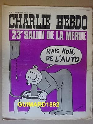 Charlie Hebdo n°99 9 octobre 1972 "23e salon de la merde Mais non, de l'auto"