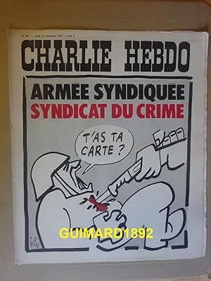 Charlie Hebdo n°261 13 novembre 1975 Armée syndiquée syndicat du crime