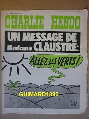 Charlie Hebdo n°287 13 mai 1976 Un message de Mme Claustre : allez les verts !