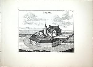 Ried in der Riedmark / Grienau/ SCHLOSS GRÜNAU Aus: Vischer, Georg Matthäus:Topographia Austriae ...