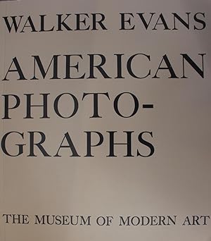 Seller image for Walker Evans American Photographs. for sale by David Morrison Books
