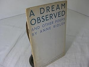 Immagine del venditore per A DREAM OBSERVED AND OTHER POEMS.; No.2 of the PL Pamphlets venduto da Frey Fine Books