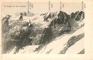 Postkarte Carte Postale 43527346 Gran Paradiso Torre del Gran S. Pietro Testa di Moncy