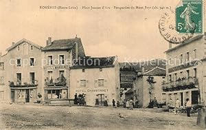 Postkarte Carte Postale 13528221 Rosieres Haute-Loire Place Jeanne dArc Perspective du Mont Bayt...