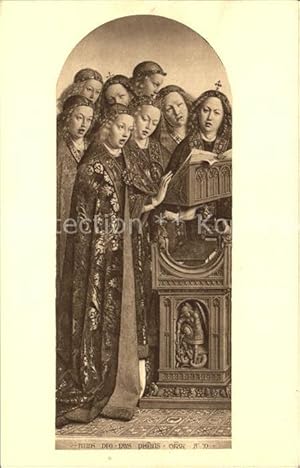 Immagine del venditore per Postkarte Carte Postale 11770608 Kuenstlerkarte Hubert et Jan van Eyck Les Anges chanteurs Kuenstlerkar venduto da Versandhandel Boeger