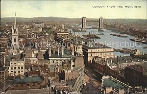 Seller image for Postkarte Carte Postale 11774741 London View from the Monument Tower Bridge Thames Valentine's Post Card for sale by Versandhandel Boeger