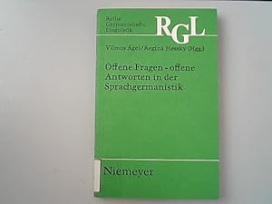 Bild des Verkufers fr Offene Fragen - offene Antworten in der Sprachgermanistik. Reihe Germanistische Linguistik ; 128 zum Verkauf von Antiquariat Bookfarm