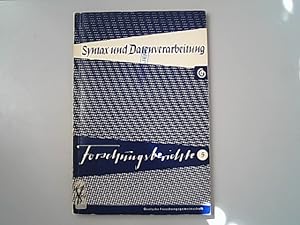 Seller image for Erstes Kolloquium ber Syntax natrlicher Sprachen und Datenverarbeitung : Saarbrcken, 29.-30. April 1963. Forschungsberichte, 5. for sale by Antiquariat Bookfarm