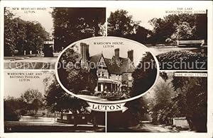 Postkarte Carte Postale 11774540 Luton Bedford Road Lake Wardown Park Wardown House Bathing Pavil...