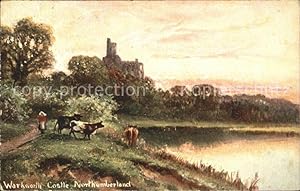 Image du vendeur pour Postkarte Carte Postale 11818389 Northumberland Heath Warkworth Castle Kuehe See Kuenstlerkarte Bexley mis en vente par Versandhandel Boeger