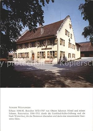Postkarte Carte Postale 11865347 Winterthur Schloss Wuelflingen Winterthur