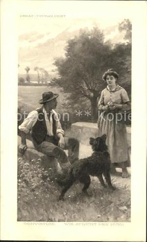 Image du vendeur pour Postkarte Carte Postale 11927231 Kuenstlerkarte Debat Ponsan Convoitise Nr. 1718 Hund Kuenstlerkarte mis en vente par Versandhandel Boeger