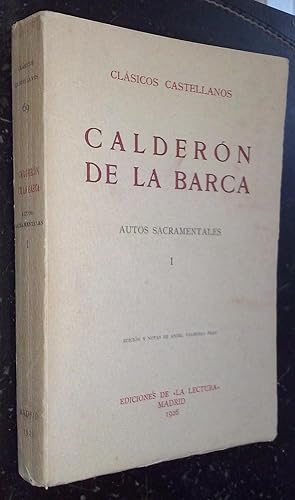 Seller image for Autos sacramentales I for sale by Librera La Candela