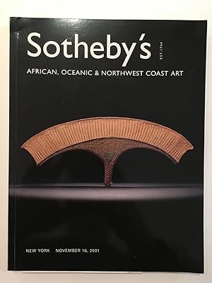 African, Oceanic and Northwest Coast art : auction, Friday, November 16, 2001, at 10:15 am & 2 pm