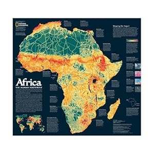 Imagen del vendedor de Africa: The Human Footprint (Map) a la venta por Armadillo Books