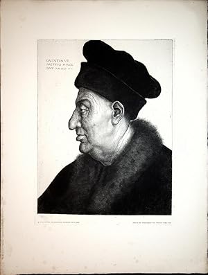 Portrait of an Old Man,1517,after the painting by Quinten Massijs (ca. 1466-1530) in Musée Jacque...