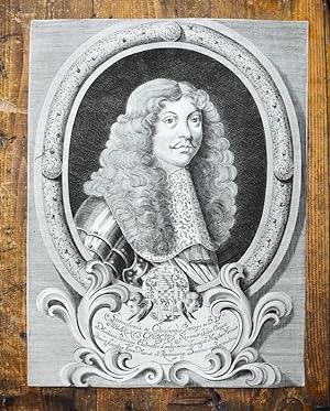 Kupferstich-Porträt. Serenissimus (.) Johannes Georgius Saxoniae Juliae Cliviae et Montium Prince...