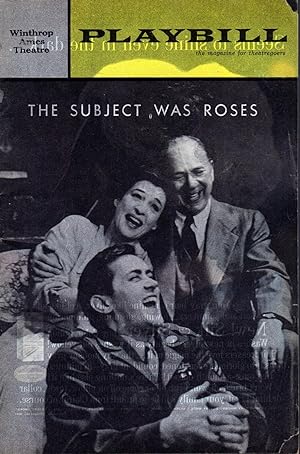 Seller image for Playbill: Volume 1, No. 10: October, 1964: Featuring The Winthrop Ames Theatre Presentation of "The Subject Was Roses" for sale by Dorley House Books, Inc.