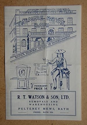 Theatre Royal. Bath. Programme. 1940s.