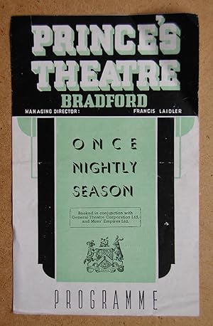 Prince's Theatre, Bradford Programme 1940s