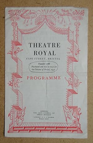 Theatre Royal. King Street, Bristol. Programme. September 10th 1945.