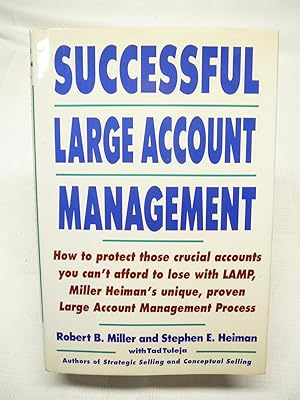 Imagen del vendedor de Successful Large Account Management a la venta por Prestonshire Books, IOBA