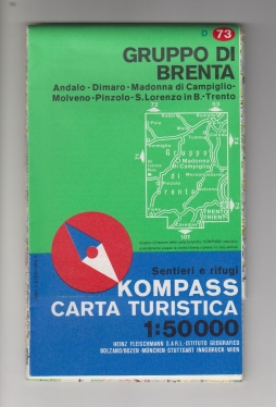 Bild des Verkufers fr Kompass Wanderkarte Gruppo di Brenta. Carta Touristica Sentieri e rifugi. Nr. 73 D. Verlagsnummer 73. zum Verkauf von Allguer Online Antiquariat