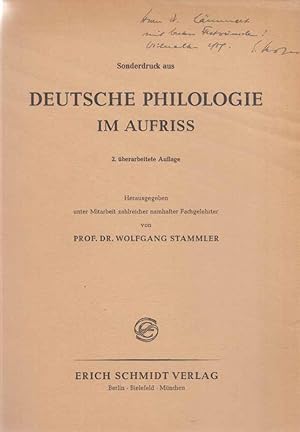 Deutsche Sprachgeschichte der älteren Zeit. Sonderdruck aus Deutsche Philologie im Aufriß. 2., üb...
