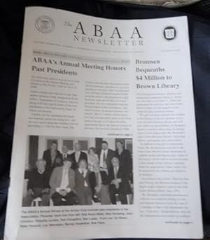 Seller image for The ABAA Newsletter, Volume Seventeen, Number 3. Summer 2006. for sale by The Bookstall