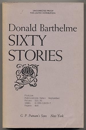 Imagen del vendedor de Sixty Stories a la venta por Between the Covers-Rare Books, Inc. ABAA