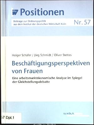 Bild des Verkufers fr Beschftigungsperspektiven von Frauen : eine arbeitsmarktkonomische Analyse im Spiegel der Gleichstellungsdebatte. Institut der Deutschen Wirtschaft Kln: IW-Positionen ; Nr. 57 zum Verkauf von books4less (Versandantiquariat Petra Gros GmbH & Co. KG)