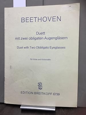 Seller image for Duett mit zwei obligaten Augenglsern - Duet with Two Obbligato Eyeglasses fr Viola und Violoncello. for sale by Kepler-Buchversand Huong Bach