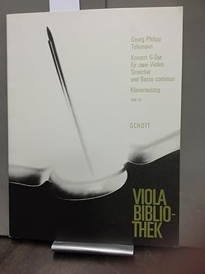 Immagine del venditore per Georg Philipp Telemann Konzert G-Dur / Sol majeur / G major - fr 2 Violen, Streicher und Basso continuo. Klavierauszug vom hrsg. VAB 34 venduto da Kepler-Buchversand Huong Bach